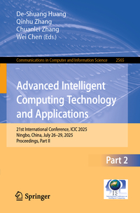 Vorderes Coverbild Advanced Intelligent Computing Technology and Applications