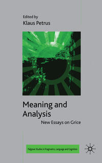 Vorderes Coverbild Meaning and Analysis: New Essays on Grice