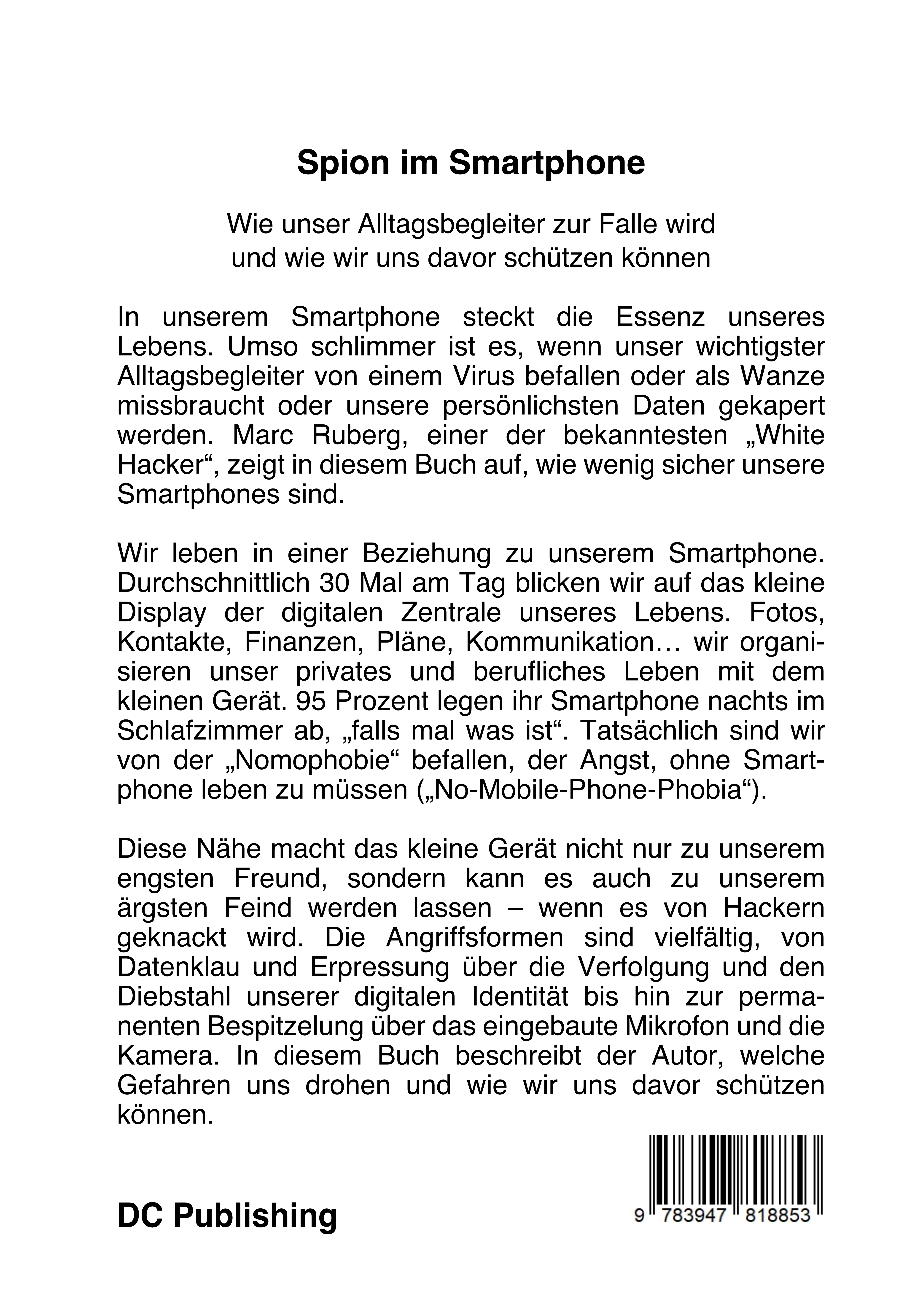 Rückseitencover Spion im Smartphone