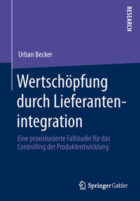 Vorderes Coverbild Wertschöpfung durch Lieferantenintegration