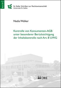 Vorderes Coverbild Kontrolle von Konsumenten-AGB unter besonderer Berücksichtigung der Inhaltskontrolle nach Art. 8 UWG