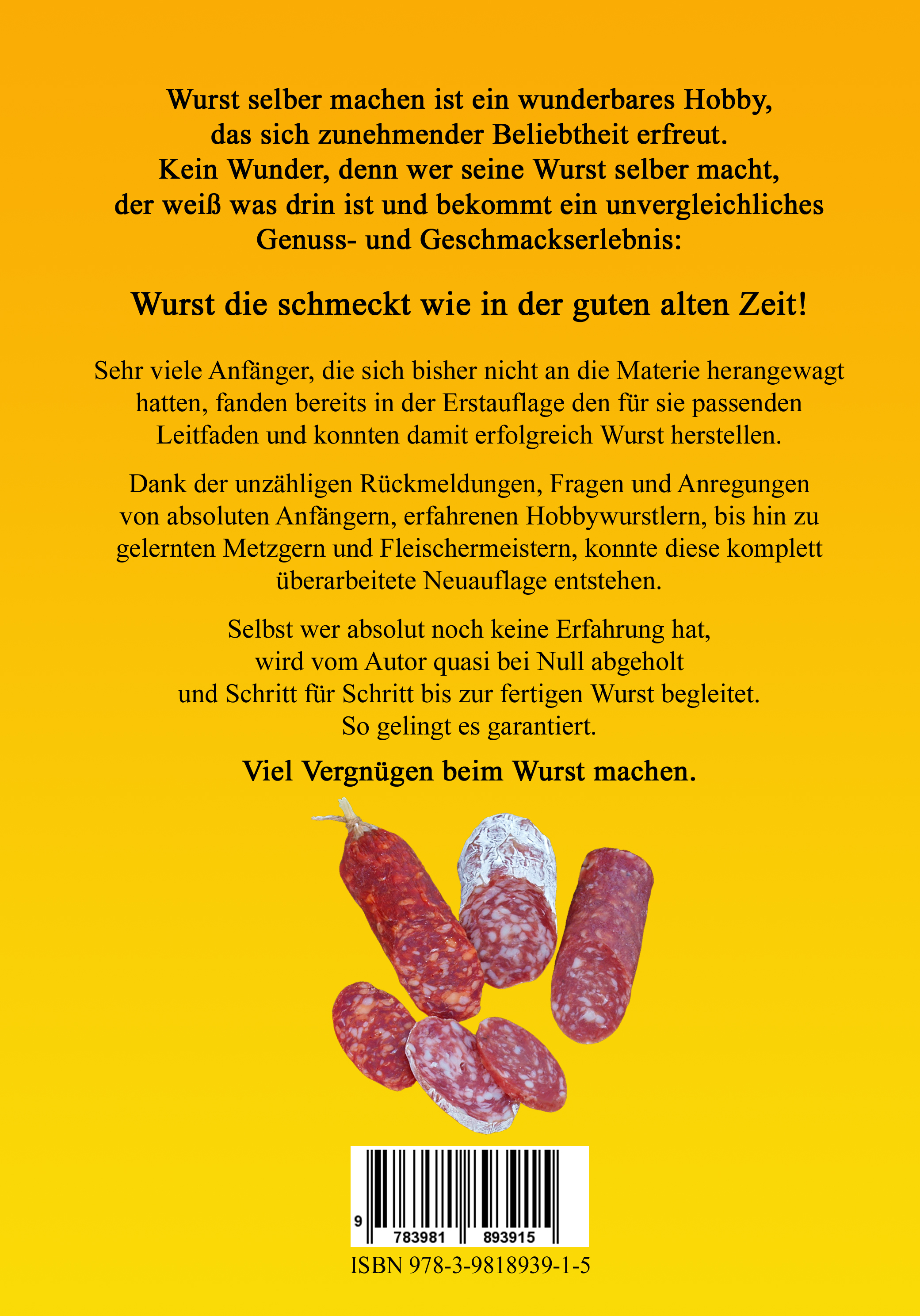 Rückseitencover Wurst selber machen, so gelingt es garantiert!