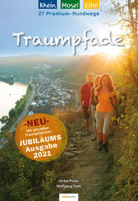 Vorderes Coverbild Traumpfade – Jubiläumsausgabe 2024: 27 Premium-Rundwege am Rhein, an der Mosel und in der Eifel.