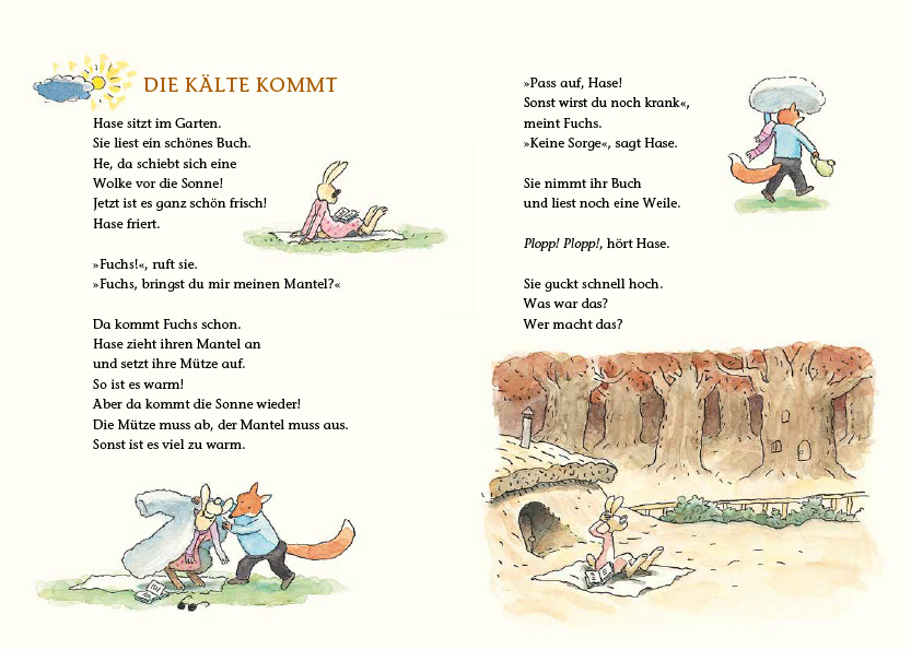 Beispielinhalt (Bild) Fuchs und Hase