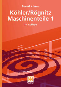 Vorderes Coverbild Köhler/Rögnitz Maschinenteile 1