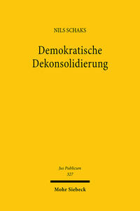 Vorderes Coverbild Demokratische Dekonsolidierung