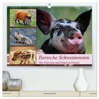Vorderes Coverbild Tierische Schweinereien (hochwertiger Premium Wandkalender 2025 DIN A2 quer), Kunstdruck in Hochglanz