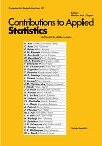 Vorderes Coverbild Contribution to Applied Statistics
