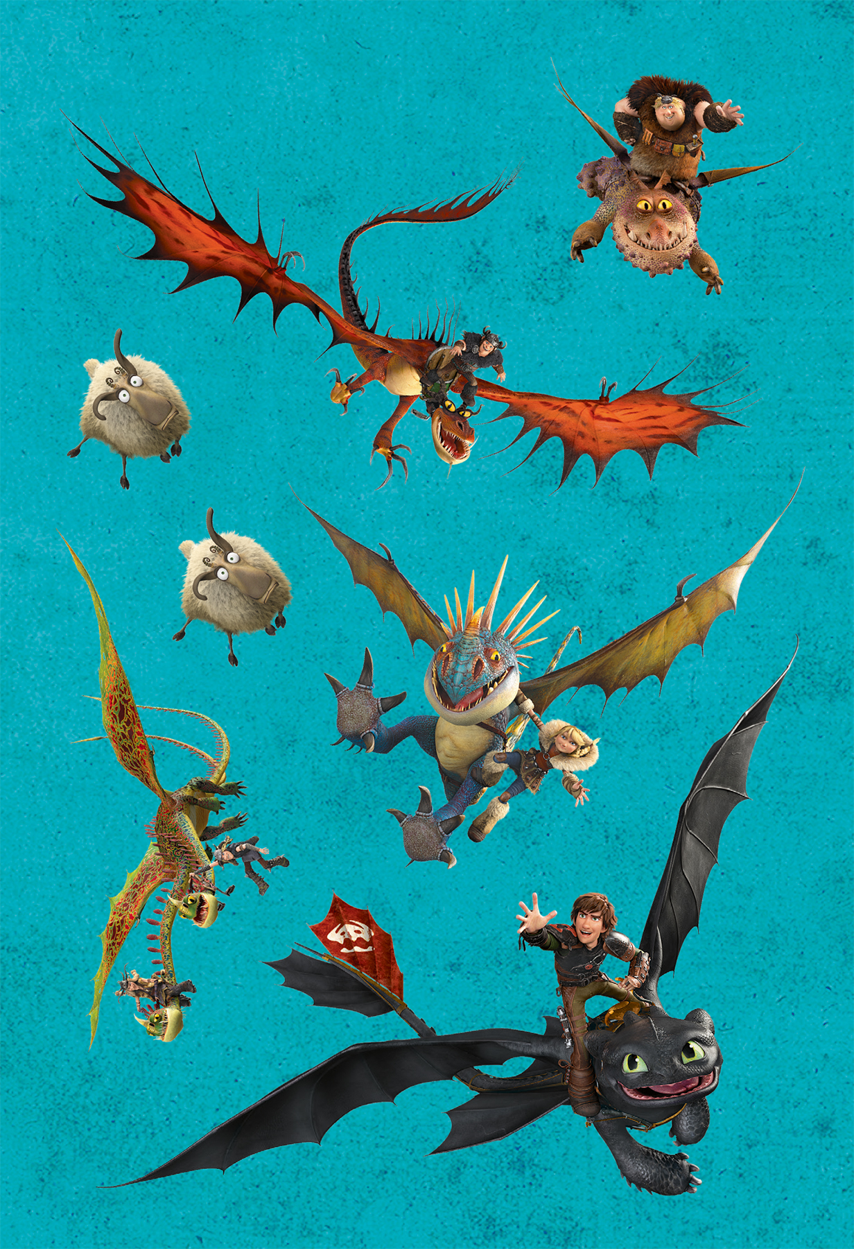 Beispielinhalt (Bild) Dragons: Drachenstarker Sticker- und Malspaß