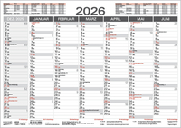 Vorderes Coverbild Tafelkalender A4 "Stabil" 2026