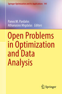 Vorderes Coverbild Open Problems in Optimization and Data Analysis