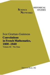 Vorderes Coverbild Convolutions in French Mathematics, 1800–1840