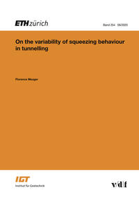 Vorderes Coverbild On the variability of squeezing behaviour in tunnelling