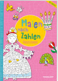 Vorderes Coverbild Malen nach Zahlen. Prinzessinnen