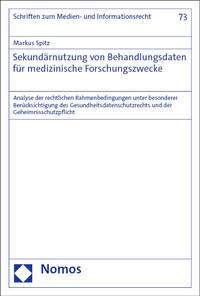 Vorderes Coverbild Sekundärnutzung von Behandlungsdaten für medizinische Forschungszwecke