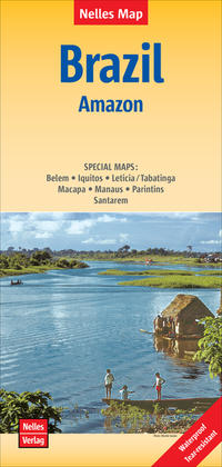 Vorderes Coverbild Nelles Map Landkarte Brazil: Amazon