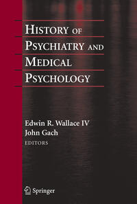 Vorderes Coverbild History of Psychiatry and Medical Psychology