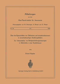 Vorderes Coverbild Über die Eigenschaften von Zählrohren und Ionisationskammern in verschiedenartigen Strahlungsfeldern