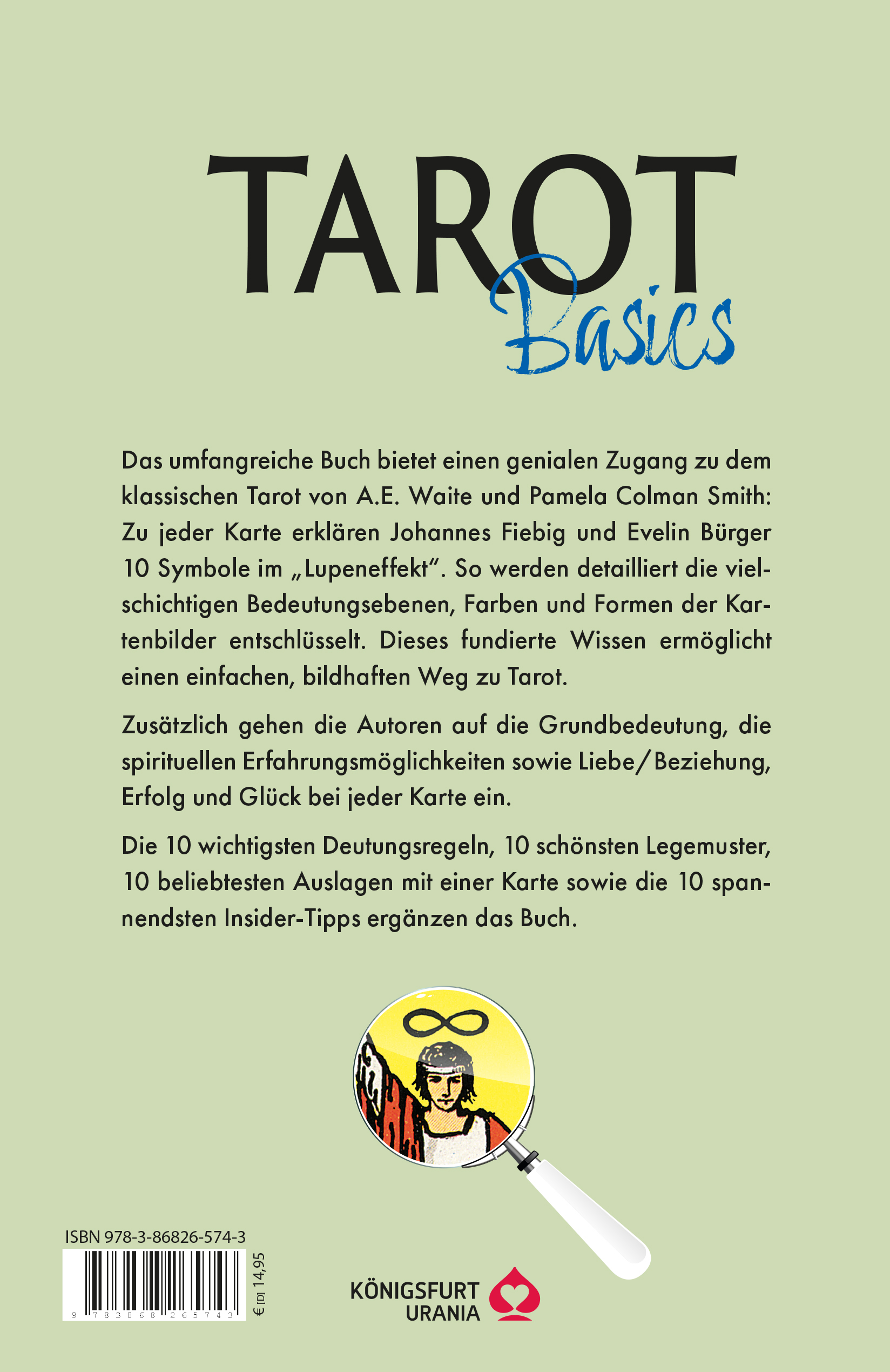 Rückseitencover Tarot Basics Waite