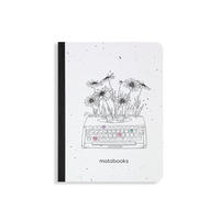 Vorderes Coverbild matabooks - Nachhaltige Notizbücher A6 Samenbuch "Typewriter"