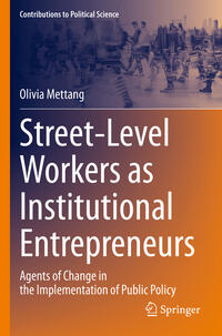Vorderes Coverbild Street-Level Workers as Institutional Entrepreneurs