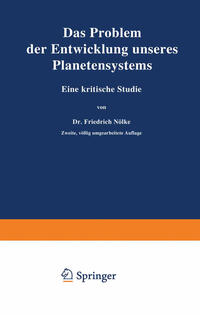 Vorderes Coverbild Das Problem der Entwicklung unseres Planetensystems