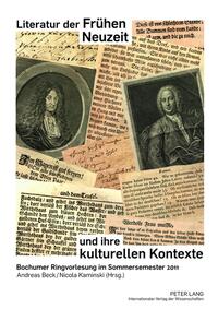 Vorderes Coverbild Literatur der Frühen Neuzeit und ihre kulturellen Kontexte