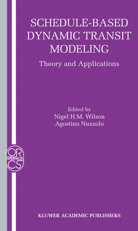 Vorderes Coverbild Schedule-Based Dynamic Transit Modeling