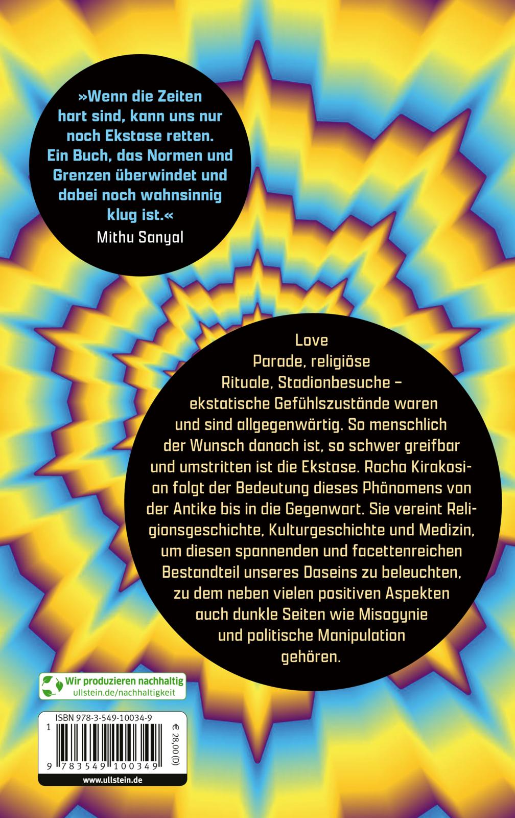Rückseitencover Berauscht der Sinne beraubt