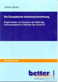 Vorderes Coverbild Die Europäische Insolvenzverordnung