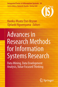 Vorderes Coverbild Advances in Research Methods for Information Systems Research