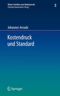 Vorderes Coverbild Kostendruck und Standard