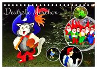 Vorderes Coverbild Deutsche Märchen (Tischkalender 2026 DIN A5 quer), CALVENDO Monatskalender