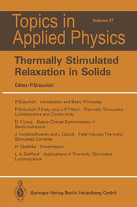 Vorderes Coverbild Thermally Stimulated Relaxation in Solids