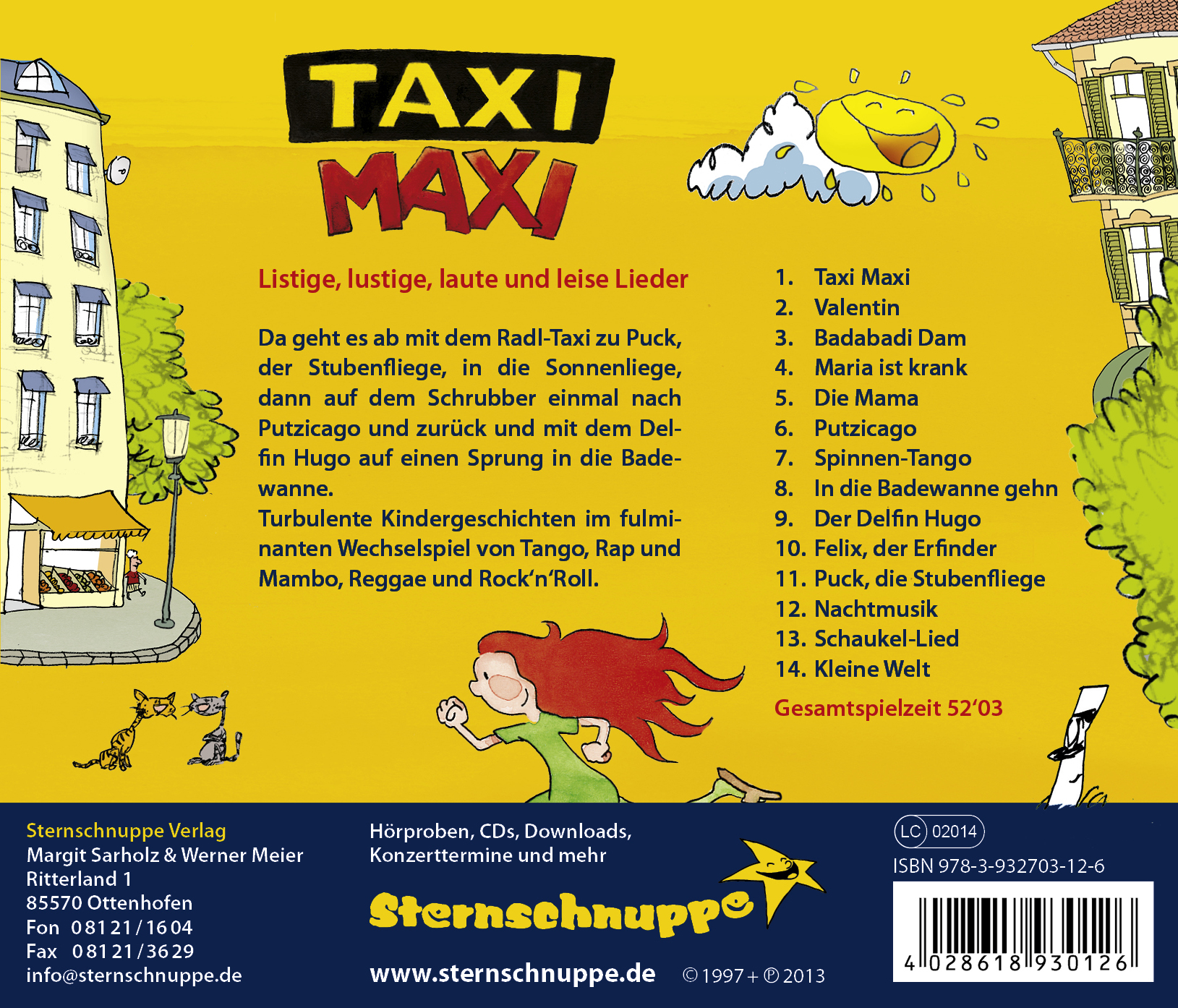 Rückseitencover Taxi-Maxi