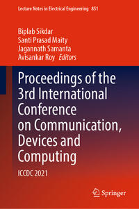 Vorderes Coverbild Proceedings of the 3rd International Conference on Communication, Devices and Computing