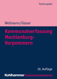 Vorderes Coverbild Kommunalverfassung Mecklenburg-Vorpommern
