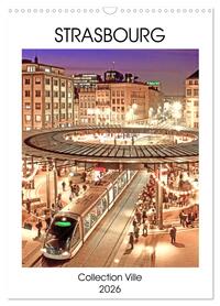 Vorderes Coverbild Collection Ville STRASBOURG (Calendrier mural 2026 DIN A3 horizontal), CALVENDO calendrier mensuel