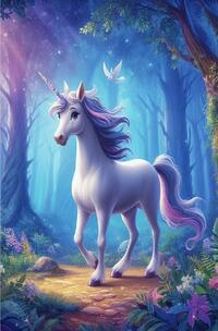 Vorderes Coverbild Tagebuch Einhorn im Zauberwald
