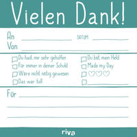 Vorderes Coverbild Vielen Dank - Klebezettel