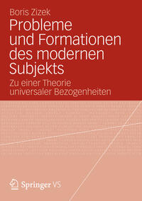 Vorderes Coverbild Probleme und Formationen des modernen Subjekts