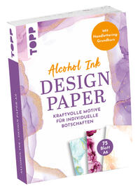 Vorderes Coverbild Design Paper DIN A6 Alcohol Ink