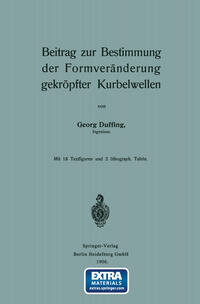 Vorderes Coverbild Beitrag zur Bestimmung der Formveränderung gekröpfter Kurbelwellen