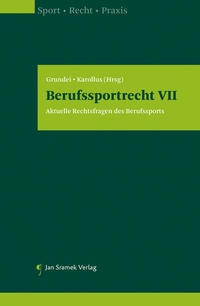 Vorderes Coverbild Berufssportrecht VII