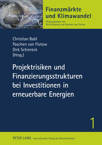 Vorderes Coverbild Projektrisiken und Finanzierungsstrukturen bei Investitionen in erneuerbare Energien
