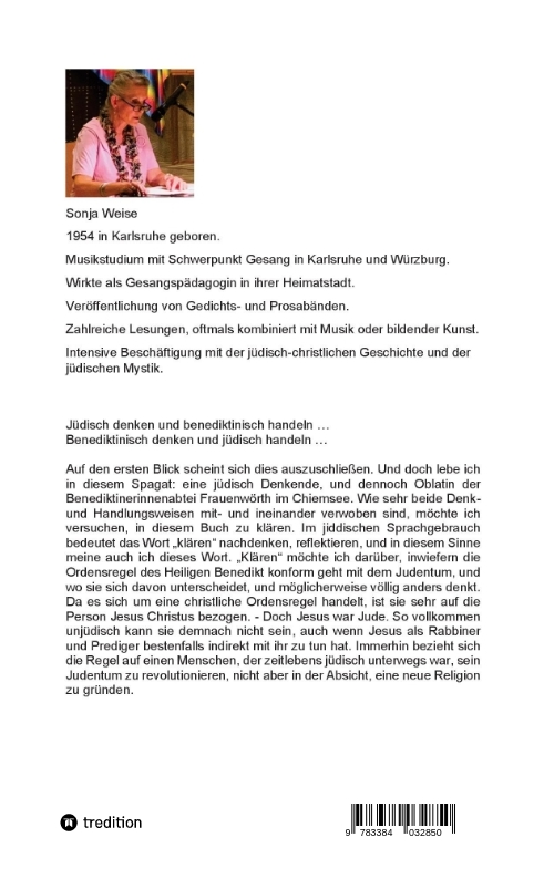 Rückseitencover Ich sein zwischen Judentum und Ordensregel