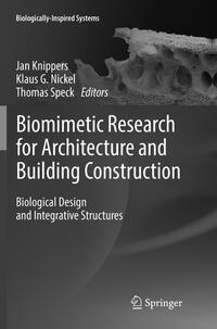 Vorderes Coverbild Biomimetic Research for Architecture and Building Construction