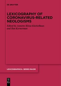 Vorderes Coverbild Lexicography of Coronavirus-related Neologisms