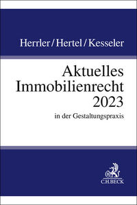 Vorderes Coverbild Aktuelles Immobilienrecht 2023