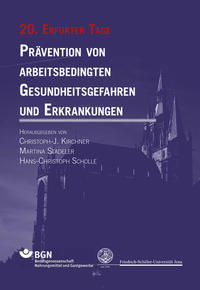 Vorderes Coverbild Prävention von arbeitsbedingten Gesundheitsgefahren und Erkrankungen 20